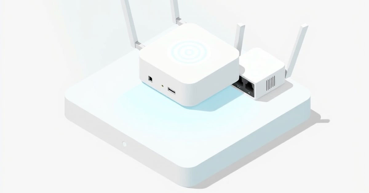 Ceiling-mounted wireless access point with a soft blue status ring